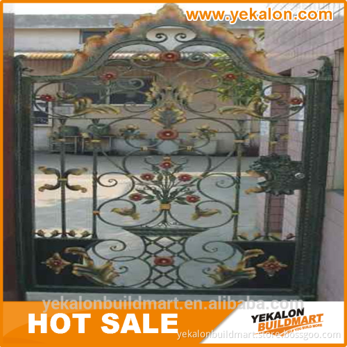 Cheap 2015 latest designs wrought iron fence for garden